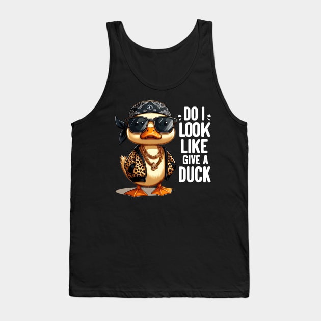 Duck Attitude | Do i look like i give a duck | t shirt design Tank Top by artprint.ink